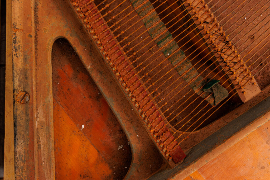 Piano alemão Schiedmayer - acervo do Museu Histórico Visconde de São Leopoldo - foto ©2025 Nilton Santolin