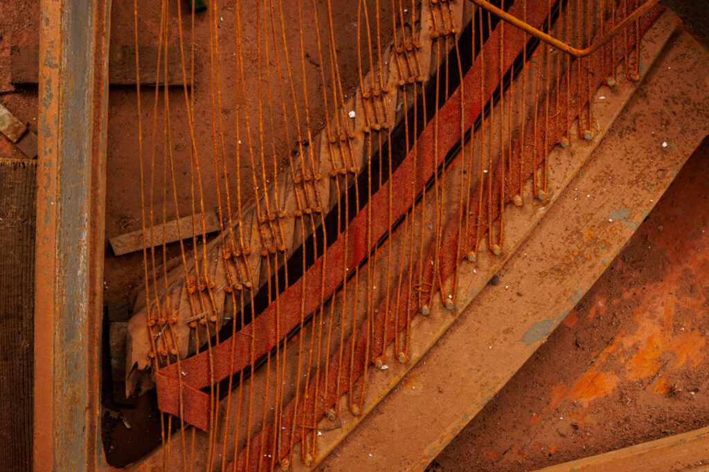 Piano alemão Schiedmayer - acervo do Museu Histórico Visconde de São Leopoldo - foto ©2025 Nilton Santolin