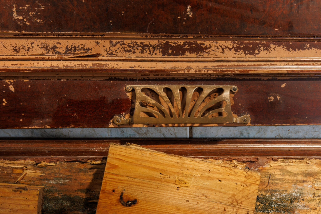 Piano alemão Schiedmayer - acervo do Museu Histórico Visconde de São Leopoldo - foto ©2025 Nilton Santolin