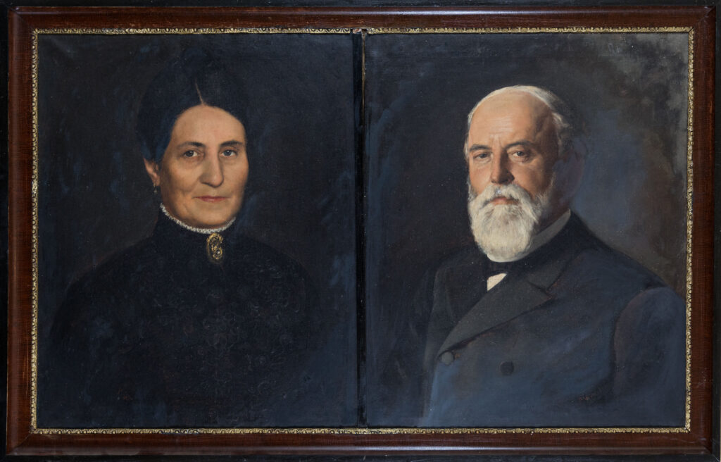 Philipina e Pedro Jung - acervo Museu Visconde de São Leopoldo. Projeto de restauração do acervo museológico de São Leopoldo. Foto: Nilton Santolin