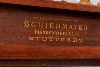 Piano alemão Schiedmayer - acervo do Museu Histórico Visconde de São Leopoldo - foto ©2025 Nilton Santolin